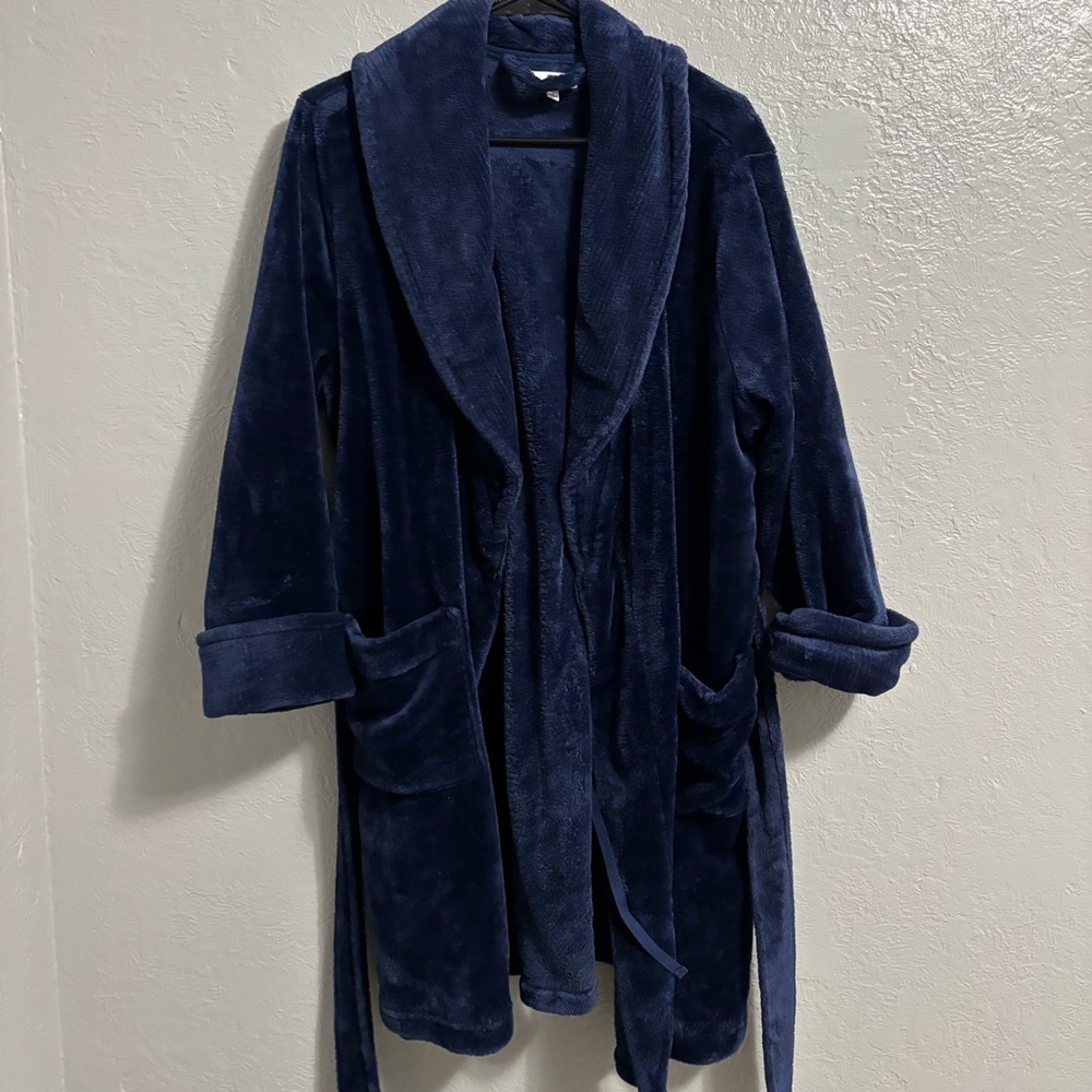 Sonoma Plush Dark Blue Women's Robe